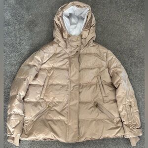 BOGNER BY GORSUCH Gold Puffer Ski Jacket SIZE 12 XL